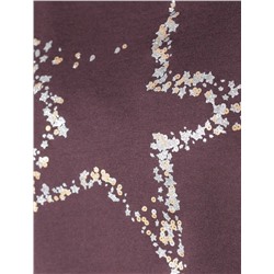 Нарядная футболка с блестящим принтом