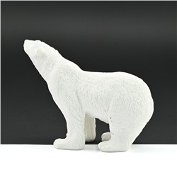 Фигурка из мрамолита "Медведь белый 1" 100*38*75 мм