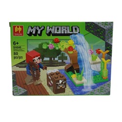 Конструктор My World 80дет. 19*14см / коробка SH040-4