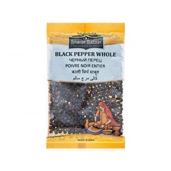 BLACK PEPPER WHOLE Bharat Bazaar (Черный перец, горошек, Бхарат Базар), 50 г. - СРОК ГОДНОСТИ ДО 1 ОКТЯБРЯ 2024 ГОДА