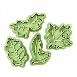 Плунжеры "Листья разные", набор 4 шт.