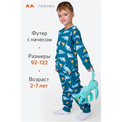 Пижама из футера с начесом для мальчика Happyfox