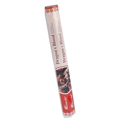 Premium Incense Sticks DRAGON'S BLOOD, Aromatika (Премиум ароматические палочки КРОВЬ ДРАКОНА, Ароматика), шестигранник, 20 г.