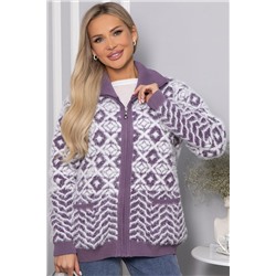 Свитер на молнии Сканди НЬЮ (сиреневый) Б14401-20М