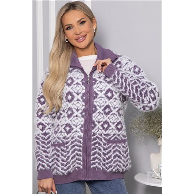 Свитер на молнии Сканди НЬЮ (сиреневый) Б14401-20М