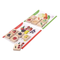 Лото деревянное «Овощи и фрукты»