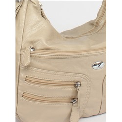 Сумка женская искусственная кожа Guecca-RY 608  (рюкзак change),  2отд,  бежевый 254699