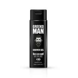 Greeko Man SHOWER GEL Charcoal 3in1, Vasu (Освежающий ГЕЛЬ для душа МУЖСКОЙ, для Волос, Лица и Тела, Без Парабенов, Васу), 250 мл.