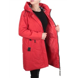 Z619-1 RED Пальто демисезонное женское (100 гр. синтепон) размер 50