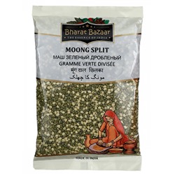 MUNG SPLIT (CHILKA), Bharat Bazaar (Маш Зеленый Дробленый, Бхарат Базар), 500 г. - СРОК ГОДНОСТИ ДО 15 ИЮНЯ 2025 ГОДА