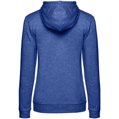 Толстовка с капюшоном женская Hoodie, ярко-синий меланж