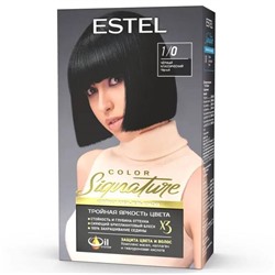 SIGNATURE Крем-гель краска д/волос 1/0 черный классический Estel