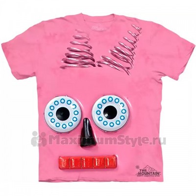 Футболка "Big Face Pink Robot" (США)
