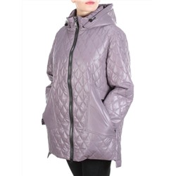 M816 GRAY/PURPLE Куртка демисезонная женская (100 гр. синтепон) размер 56