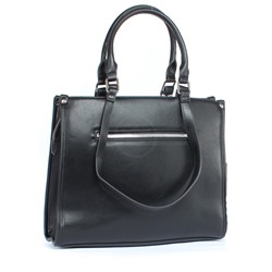 Сумка женская искусственная кожа DJ-CM 6706-BLACK,  3отд,  плечевой ремень,  черный 256140