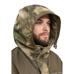 Костюм "ГЕРКОН-ЛЕТО" куртка/брюки, цвет: кмф "Облака зеленый"/олива, ткань: Кошачий глаз/Таслан