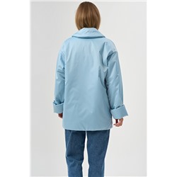 Куртка из плотной курточной ткани голубая