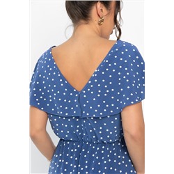 Платье Жара (синее/горох) П13968-16М