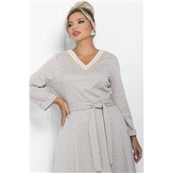 Платье Осенняя история (бежевое) П11228