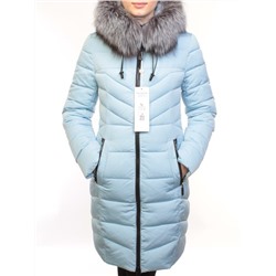 D16-788 Пуховик женский зимний (90% пух, 10% перо, натуральный мех чернобурки) размер M - 44 российский