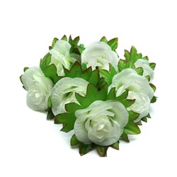 Букет Роза искусственная 7гол. 59см белая 0135-45