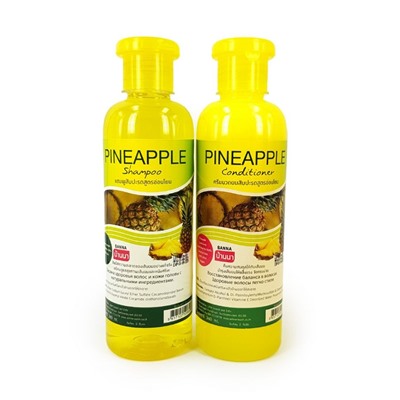 PINEAPPLE, Combo SHAMPOO+CONDITIONER, Banna (АНАНАС, Набор ШАМПУНЬ и КОНДИЦИОНЕР здоровье волос и кожи головы, Банна), 360 мл. + 360 мл.