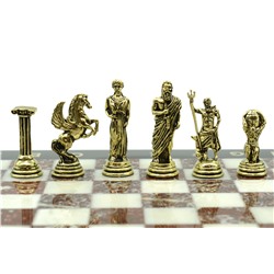 Шахматы подарочные с металлическими фигурами "Атлас", 250*250мм