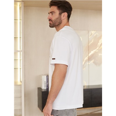 Свободная футболка  с авторским принтом