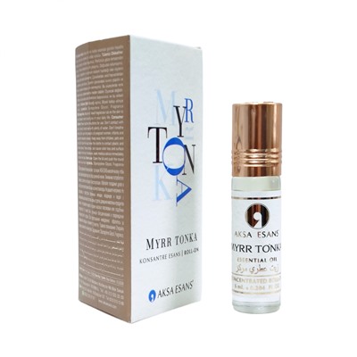 Concentrated Essential Oil MYRR TONKA, Aksa Esans (Турецкие роликовые масляные духи МИРРА ТОНКА, Акса Эсанс), 6 мл.