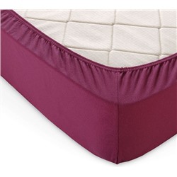 Простыня «Марсала», Трикотаж, 120 г/м2, 90*200*20