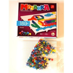 Детская пластмассовая мозаика (180 элементов)