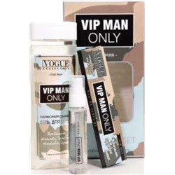 НАБОР муж.   ЗМ  VIP man only (Гель д/душа 250м+парф.вода ручка 33мл)  M~