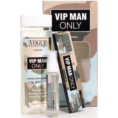 НАБОР муж.   ЗМ  VIP man only (Гель д/душа 250м+парф.вода ручка 33мл)  M~