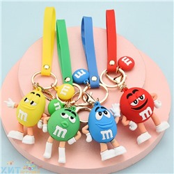 Брелок большой силиконовый с карабином M&Ms в ассортименте br_mms, br_mms