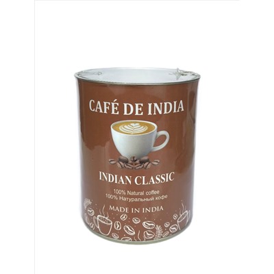 Cafe De India INDIAN CLASSIC, Bharat Bazaar (100% Натуральный растворимый кофе, Бхарат Базаар), 100 г.