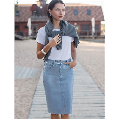 Юбка с металлизированным покрытием