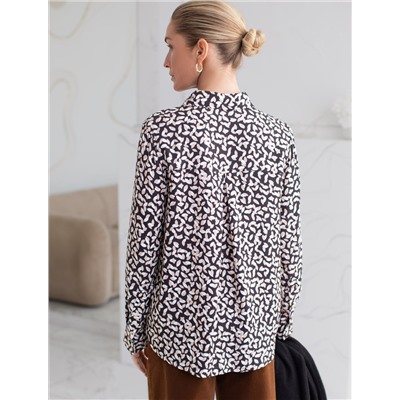 Блузка из вискозы с принтом