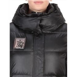 9110 BLACK Пальто зимнее женское FLOWERROVE (200 гр. холлофайбера) размеры 46-48-50-52-54