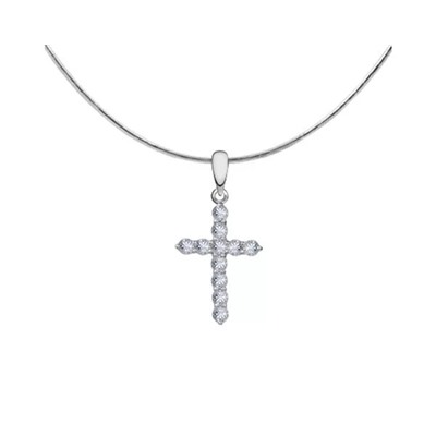 Подвеска из серебра куб.циркон., В10-0030