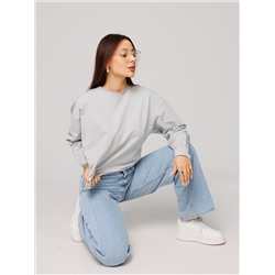 Женский лонгслив из футера 2-х нитки Lingeamo серебристый ВК-25 (61)