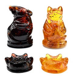 Шашки "Кошки - мышки" 27*28мм цв.медовый, кофейный