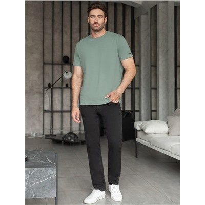 Футболка базовая полуприлегающая из премиального хлопка с эластаном