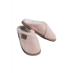 Шлепанцы ГЛУБОКИЕ цвет ПУДРА эва