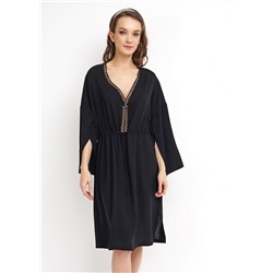 CLE SD002к Туника жен.пляж., чёрный, Таблица размеров на женскую одежду «ЭЙС», «ТЕТ-а-ТЕТ» и «CLEVER WEAR» из трикотажа, Таблица размеров на женскую обувь