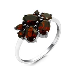 Кольцо из серебра гранат, Нола