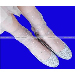 Зувей носки женские капрон высокие с ПАЙЕТКАМИ