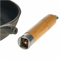 Сковорода чугунная 24 см со съемной деревянной ручкой WEBBER BE-4540/24