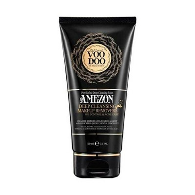 AMEZON DEEP CLEANSING MAKEUP REMOVERS, Oil Control & Acne Care, VooDoo (Амезон ПЕНКА ДЛЯ УМЫВАНИЯ И СНЯТИЯ МАКИЯЖА, Контроль жирности и Анти Акне, ВуДу), 100 мл. - СРОК ГОДНОСТИ ДО 1 АВГУСТА 2024 ГОДА