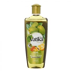 Vatika OLIVE Enriched Hair Oil, Dabur (Ватика ОЛИВА Масло для волос, питание и защита, Дабур), 200 мл. - СРОК ГОДНОСТИ ДО 31 МАЯ 2025 ГОДА