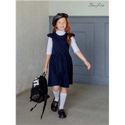 Платье Бабочка футер темно-синее ФЖ